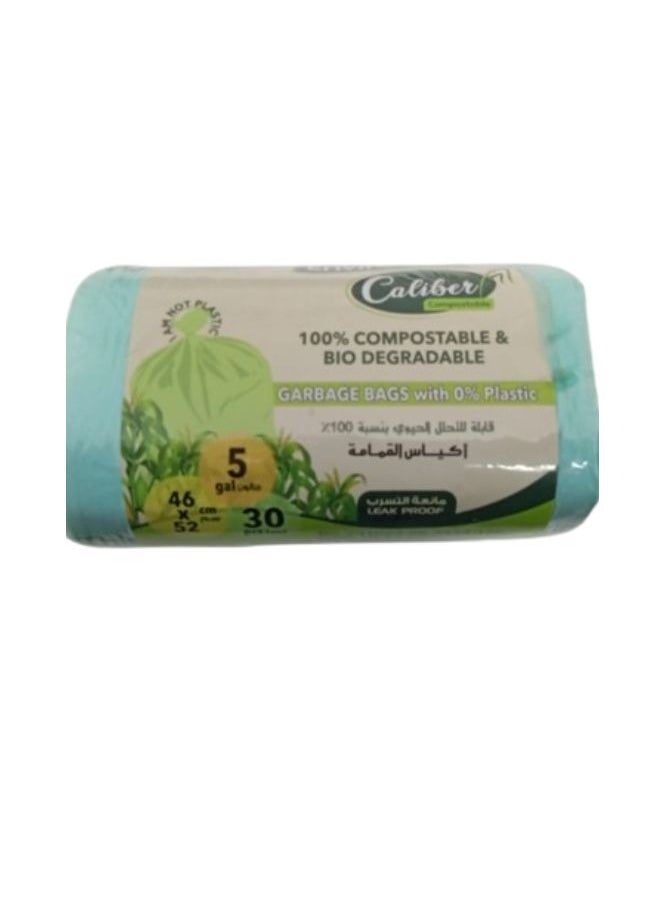 Enviro Guard Caliber Compostable Corn Trash Bag 30 Pcs  - Image 1