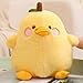 PEACH CAT Cute Fruit Pear Duck Plush Pillow Duck Stuffed Animal Toy for Kids Yellow 16 - Image 4