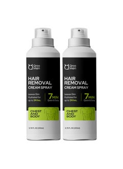 Qraa Qraa Men Hair Removal Cream Spray| Painless Body Hair Removal Powder Spray For Men's Spray | Pack of 2 (2)  - Image 1