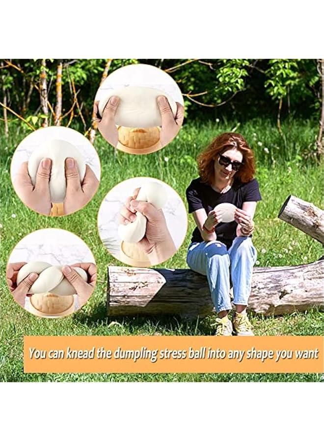 Squishy Dumpling Stress Ball Toy, TPR-Made Fingertip Toy with Flour Dough Inside for Stress, ADHD, Squishy Balls Toy for KidsAdult,Classroom Prizes, Parties, Gifts. - Image 5