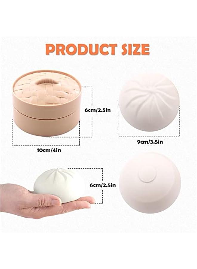 Squishy Dumpling Stress Ball Toy, TPR-Made Fingertip Toy with Flour Dough Inside for Stress, ADHD, Squishy Balls Toy for KidsAdult,Classroom Prizes, Parties, Gifts. - Image 2