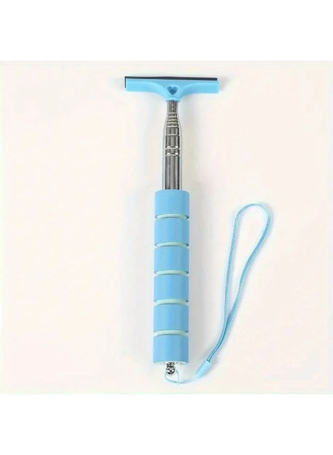 Orange Car Window Squeegee Stainless Steel Adjustable Handle Rubber Blade Streak Free Cleaner - Image 4
