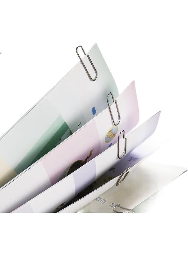 M.G Chenguang (M&G) Stationery 3# Nickel-Plated Paper Clips, Metal Rust-Resistant Binder Clips, Office Supplies, 200 Pieces/Box, Abs91697, Back-To Essential - Image 2