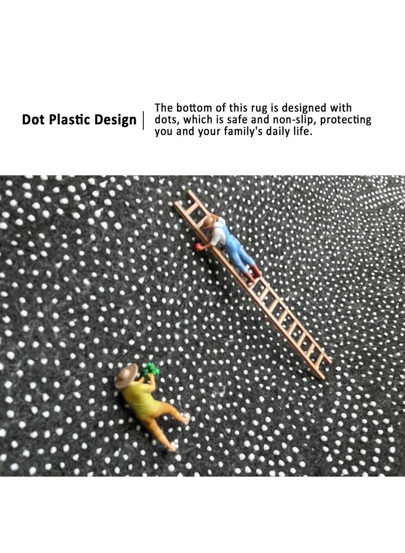 Sharpdo Modern Area Rugs Simple Short Pile Carpet Living Room Bedroom Rug Anti Slip Floor Carpet Home Decor Rectangle Brown Polyvinyl Chlorid  200*300CM - Image 4