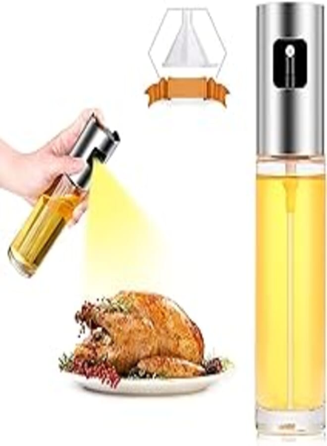 ZENG Oil Sprayer for Cooking, Glass Oil Sprayer for Cooking, Olive Oil Spray Mister, Olive Oil Spray for Salad, BBQ, Kitchen Baking