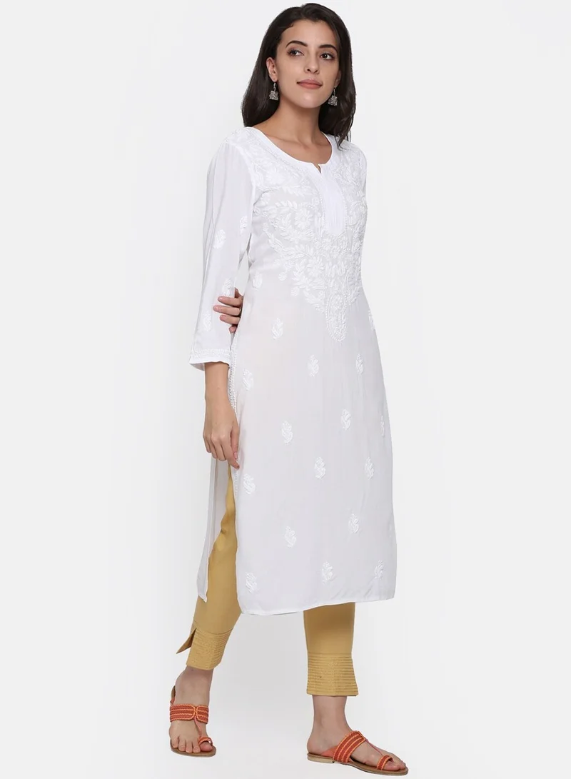 الايا كورتا رايون شيكانكاري مطرزة يدويًا للنساء-AL3451