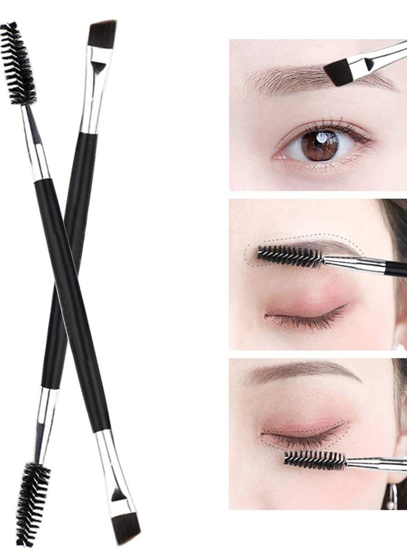 Eyelash Comb, Eyelashes Separator Curler, and Duo Eyebrow Brush and Spoolie Brush, False Eyelashes Applicator Tool Suitable for Women and Adult to Dress Up More Beautiful (2 Pcs) - Image 2
