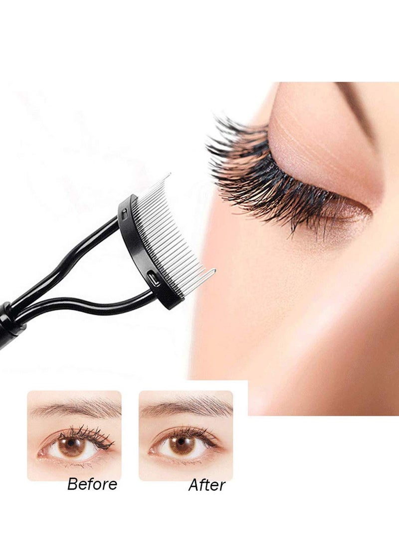 Eyelash Comb, Eyelashes Separator Curler, and Duo Eyebrow Brush and Spoolie Brush, False Eyelashes Applicator Tool Suitable for Women and Adult to Dress Up More Beautiful (2 Pcs) - Image 5
