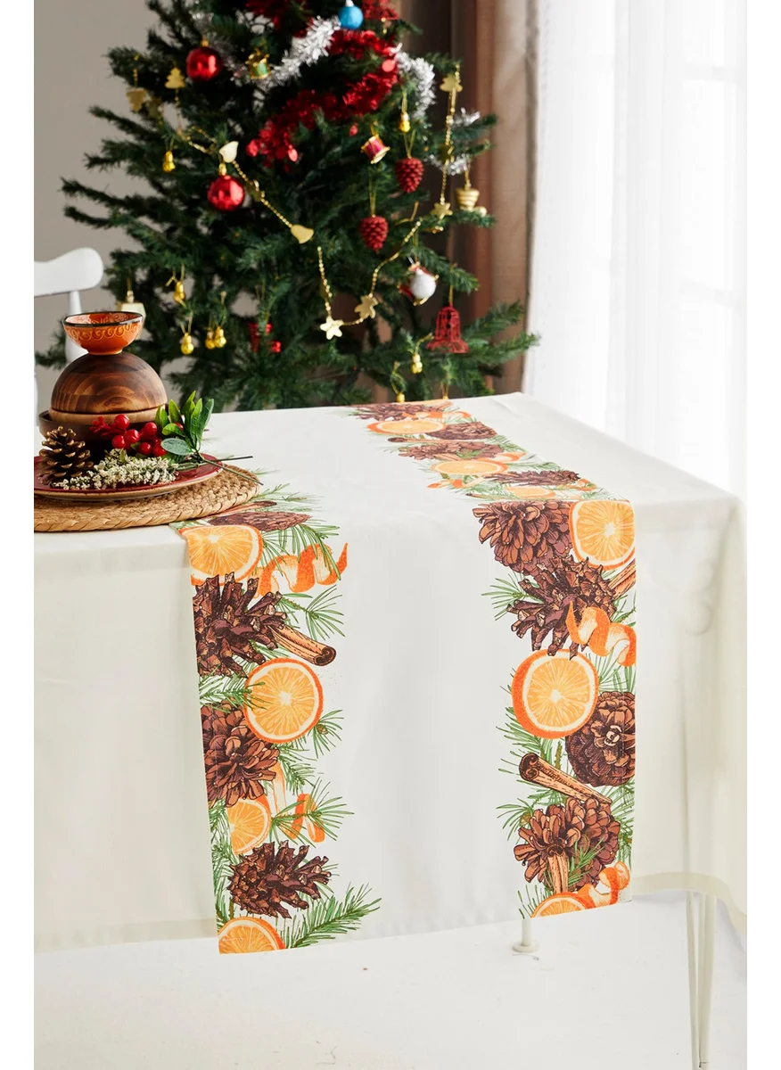 Ays Home Orange Christmas New Year Runner