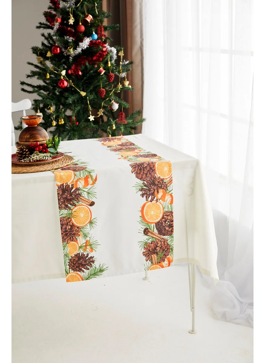 Ays Home Orange Christmas New Year Runner