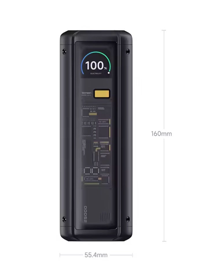 Xiaomi 25000 mAh Power Bank 25000 P03MI 212W MAX 3-Port Output TFT Screen 140W USB C for Macbook Pro 16 iPhone 15 Xiaomi 14 Pro Black - Image 5