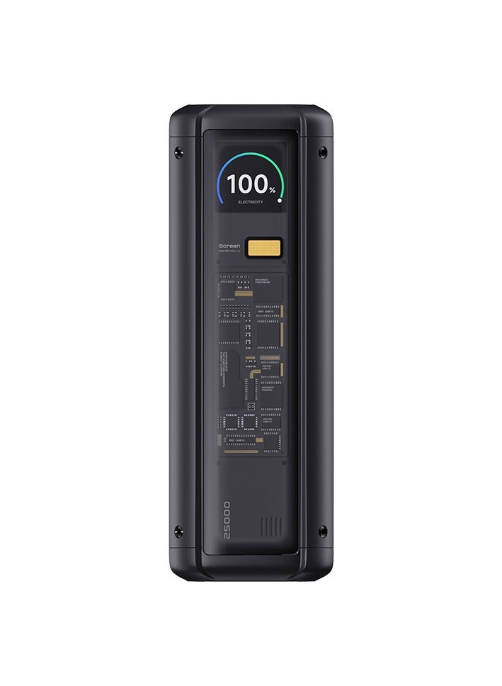 Xiaomi 25000 mAh Power Bank 25000 P03MI 212W MAX 3-Port Output TFT Screen 140W USB C for Macbook Pro 16 iPhone 15 Xiaomi 14 Pro Black - Image 1