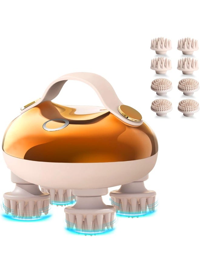 arboleaf Electric Scalp Massager Head Massager Scalp Stress Relax, 5 in 1 Kneading 128 Massage Nodes  - Image 1