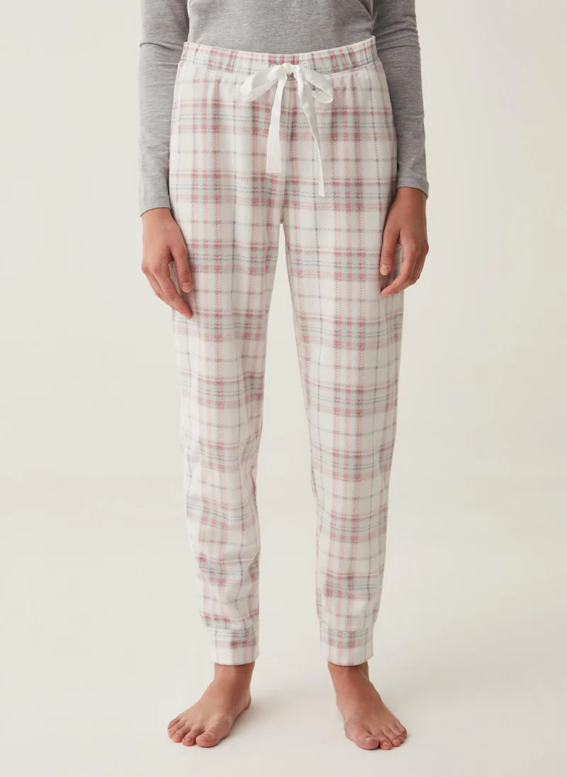 Ovs Long check pyjama trousers