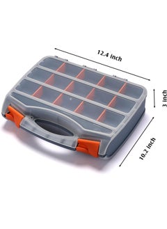 Divik Divik Versatile and Durable Storage Toolbox Small Parts Organizer with Removable Dividers for Hardware Screws Bolts Nails Beads More 1Pcs Style 2  - Image 3