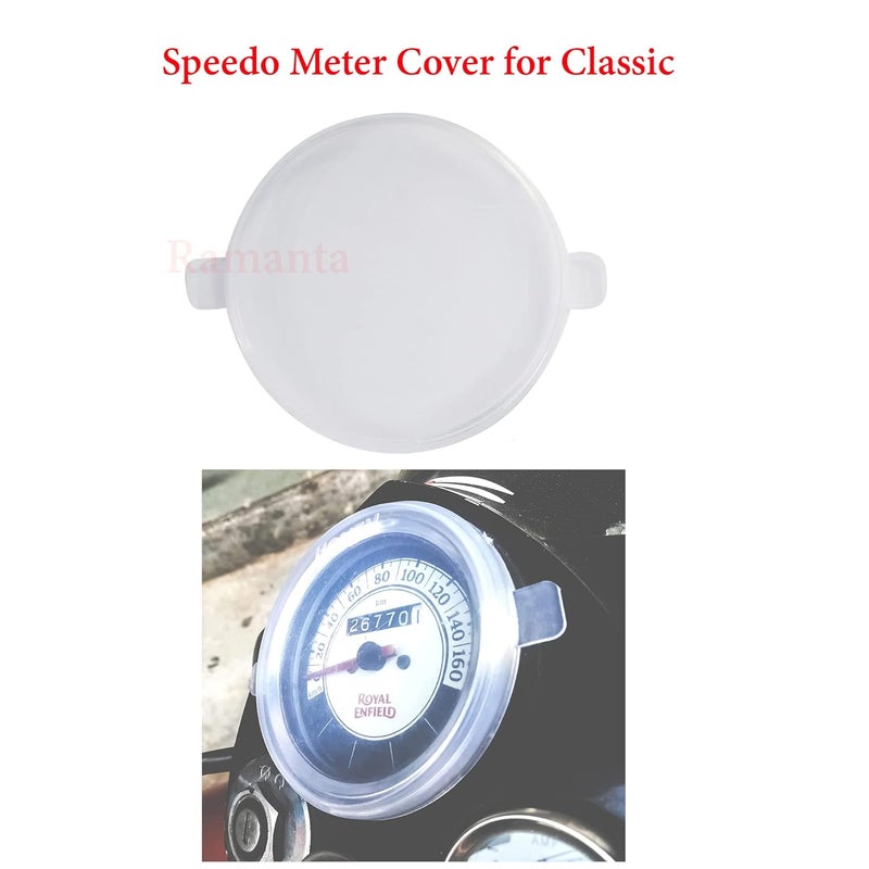 Ramanta Plastic Monsoon Kit for Classic Dashboard Screen Protector Speedometer Cover/Cap and Petrol Tank Cover Compatible with Classic 350/500 CC, BS-4 (Set of 3, Black and White) - Image 5