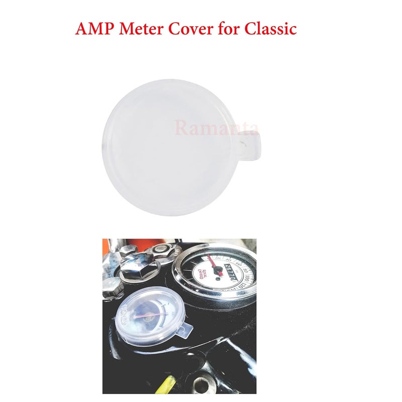 Ramanta Plastic Monsoon Kit for Classic Dashboard Screen Protector Speedometer Cover/Cap and Petrol Tank Cover Compatible with Classic 350/500 CC, BS-4 (Set of 3, Black and White) - Image 4