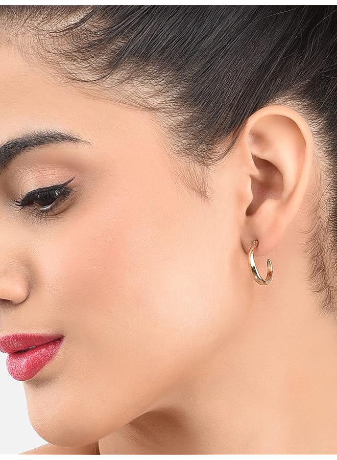 إيروريكس طقم ذهبي اللون مكون من 26 قرطًا عصريًا على شكل متدلي وشبه دائري Zpfk10663 - Image 4