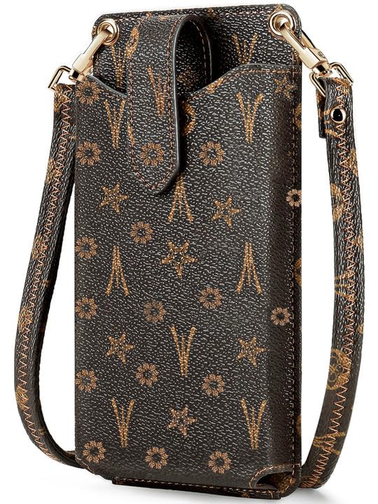 Peacocktion Crossbody Bags for Women Travel Vegan Leather Small Cell Phone Purse Mini Cross Body Bag with Card Slot, Trendy Card Holder - Image 1