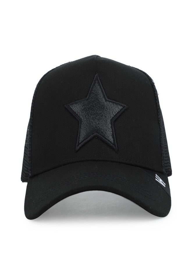 VINTAGE HAVANA Trucker Hats Women | Mesh Adjustable Snapback Hat | Men & Women Cute Trendy Fashion Baseball Cap One Size Black/Black - Image 4