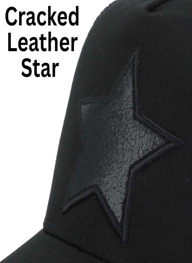 VINTAGE HAVANA Trucker Hats Women | Mesh Adjustable Snapback Hat | Men & Women Cute Trendy Fashion Baseball Cap One Size Black/Black - Image 3