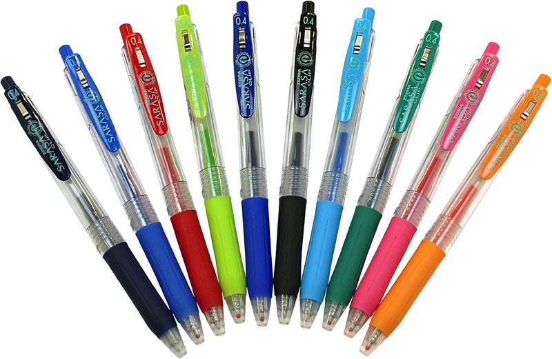 Zebra Sarasa Clip Gel Pen 0.4 mm - Green Ink (Model JJS15-G) - Image 5