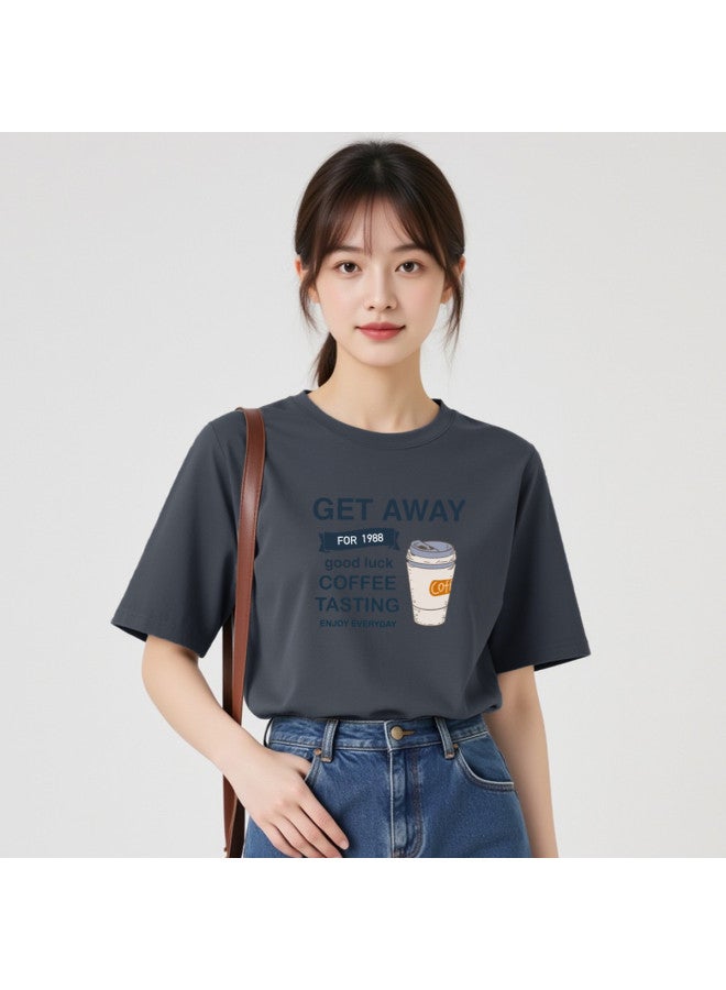 Your Sun Premium Minimalist Women'S Basic Tee, Summer Thin Pure Cotton T-Shirt, Ladies Short Sleeve Top - Image 4