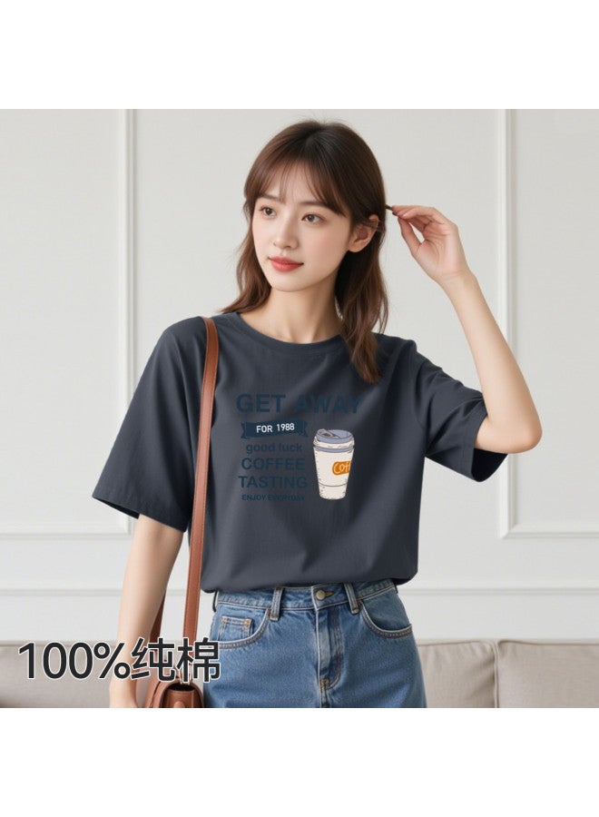 Your Sun Premium Minimalist Women'S Basic Tee, Summer Thin Pure Cotton T-Shirt, Ladies Short Sleeve Top - Image 2