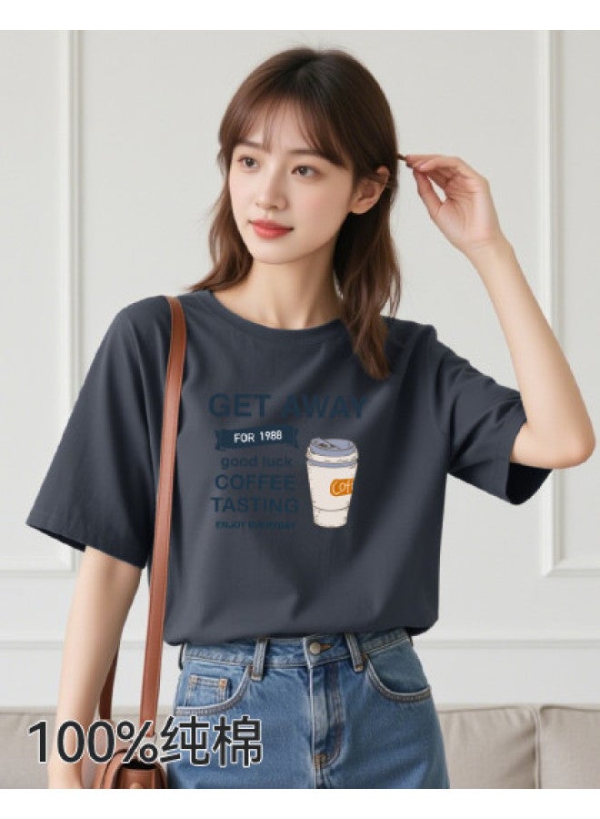 Your Sun Premium Minimalist Women'S Basic Tee, Summer Thin Pure Cotton T-Shirt, Ladies Short Sleeve Top - Image 1