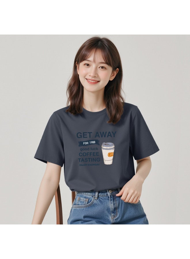 Your Sun Premium Minimalist Women'S Basic Tee, Summer Thin Pure Cotton T-Shirt, Ladies Short Sleeve Top - Image 3