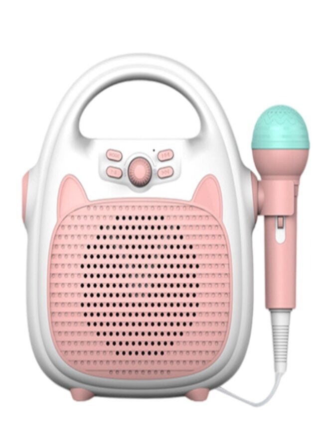 Karaoke Machine Rechargeable Portable Karaoke Speaker with Microphone BT/Memory Card/USB Connectivity Lights for Boys Girls  - Image 1