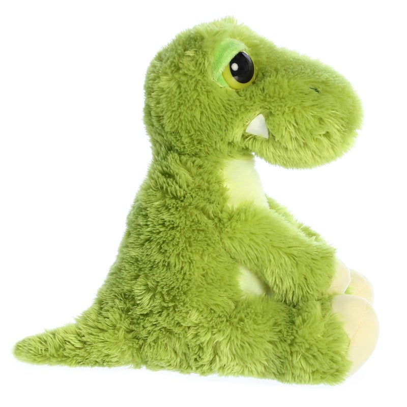 Aurora® Enchanting Dreamy Eyes™ T-rex Stuffed Animal - Captivating Gaze - Whimsical Charm - Green 10 Inches - Image 4