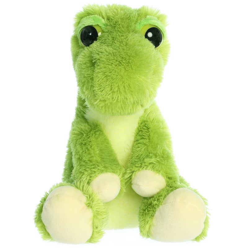 Aurora® Enchanting Dreamy Eyes™ T-rex Stuffed Animal - Captivating Gaze - Whimsical Charm - Green 10 Inches - Image 2