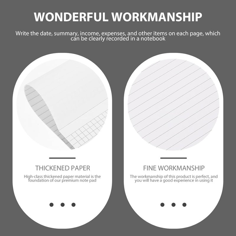 BCOATH 4pcs A4 Multipurpose Memo Notepads 25 Sheets Each Tearable Writing Pads for Meeting Notes Agenda Planning Notebooks for Office and School Use - Image 4