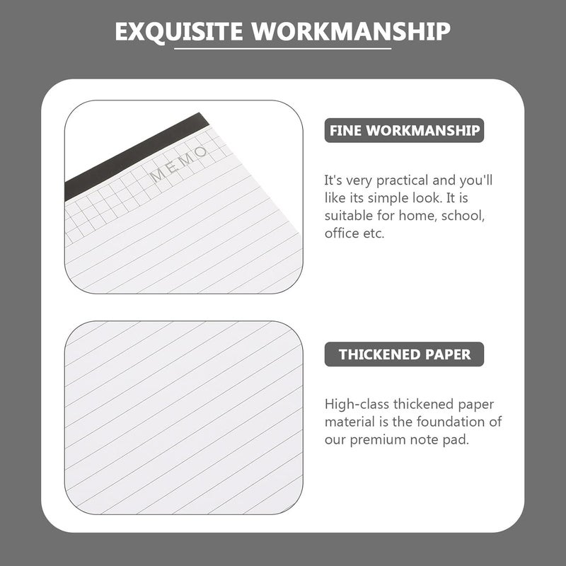 BCOATH 4pcs A4 Multipurpose Memo Notepads 25 Sheets Each Tearable Writing Pads for Meeting Notes Agenda Planning Notebooks for Office and School Use - Image 5