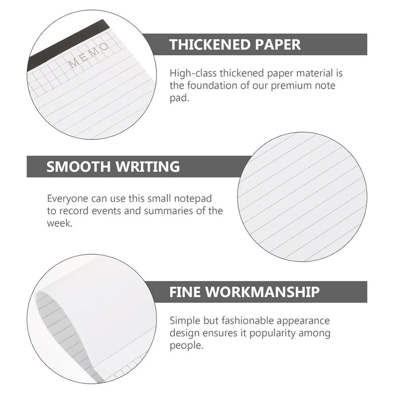BCOATH 4pcs A4 Multipurpose Memo Notepads 25 Sheets Each Tearable Writing Pads for Meeting Notes Agenda Planning Notebooks for Office and School Use - Image 3
