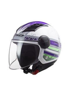 LS2 HELMET OF562 Airflow HALF Face Racing Helmet - Size Medium - Color: White x Violet - pzsku/Z1745A5AEB979FB8B35A2Z/45/_/1723985739/c712718f-7a15-4db6-acfd-9171312caab2