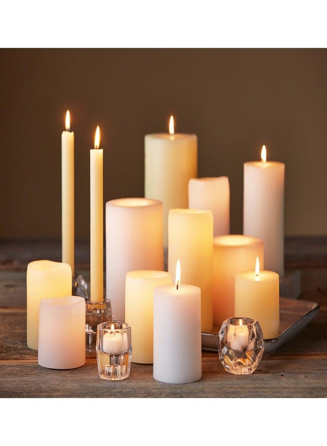 Tag 10052 2-Inch by 2-Inch White Unscented Pillar Candle, Set of 4 - Image 4