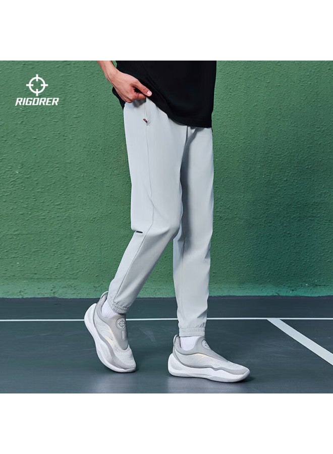 Rigorer Men'S Quick Dry Ice Silk Sports Pants Loose Breathable Woven Ice Skin Running Exercise Pants Men - Image 3