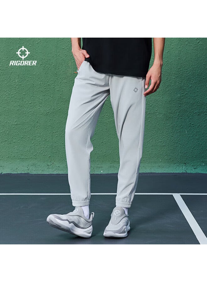Rigorer Men'S Quick Dry Ice Silk Sports Pants Loose Breathable Woven Ice Skin Running Exercise Pants Men - Image 2