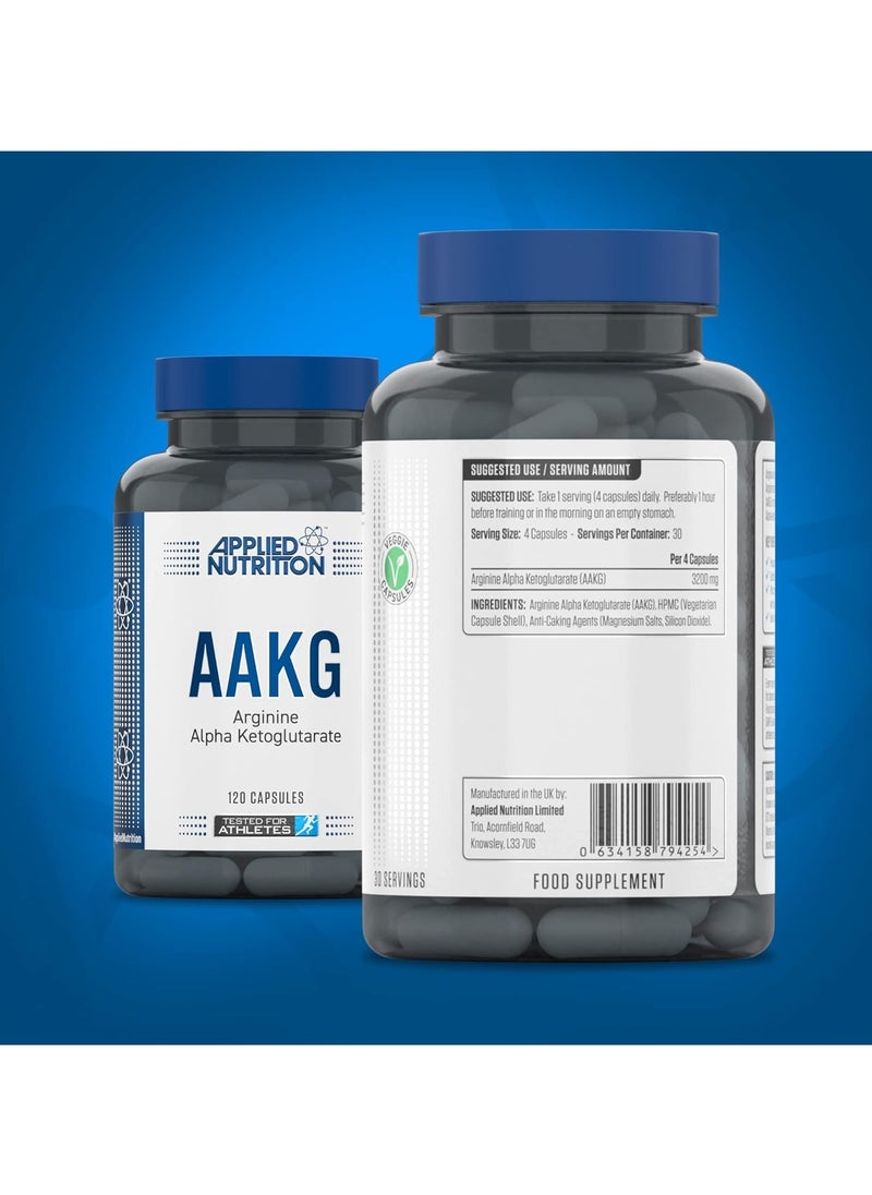Applied Nutrition - Aakg Arginine Alpha Ketoglutarate 120Caps - Image 1