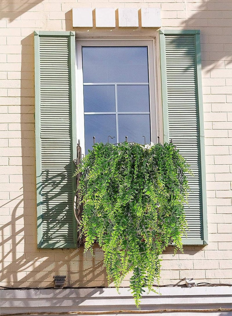 Arabest 78cm Artificial Fern Persian Grass Rattan Simulation Greenery Persian Wall Hanging Vine Decorative Plant Wall For Home and Office Indoor and Outdoor Garden Bookshelf - Image 2