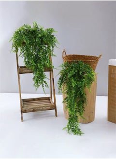 Arabest 78cm Artificial Fern Persian Grass Rattan Simulation Greenery Persian Wall Hanging Vine Decorative Plant Wall For Home and Office Indoor and Outdoor Garden Bookshelf  - Image 5