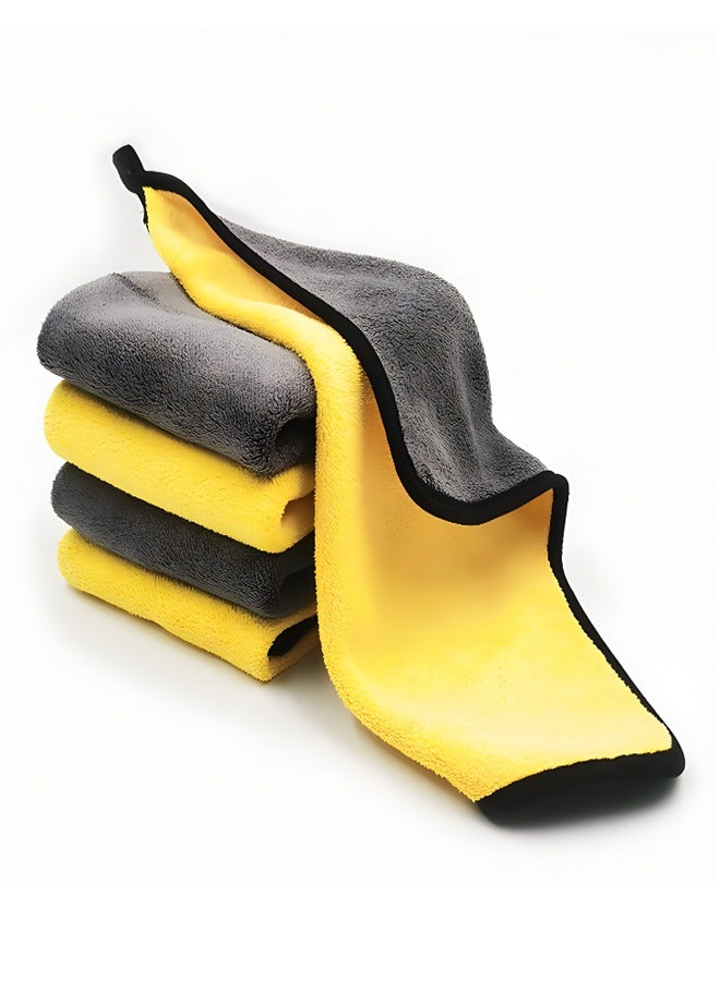 5 Pcs Microfiber Car Drying Towel 30x40cm, Made From High Quality Microfiber Cloth and Ensure Long-Term Use, Can Help Instantly Soak Water and Other Liquids Up Without Leaving Any Stains - Image 1