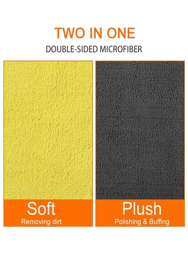 5 Pcs Microfiber Car Drying Towel 30x40cm, Made From High Quality Microfiber Cloth and Ensure Long-Term Use, Can Help Instantly Soak Water and Other Liquids Up Without Leaving Any Stains - Image 3