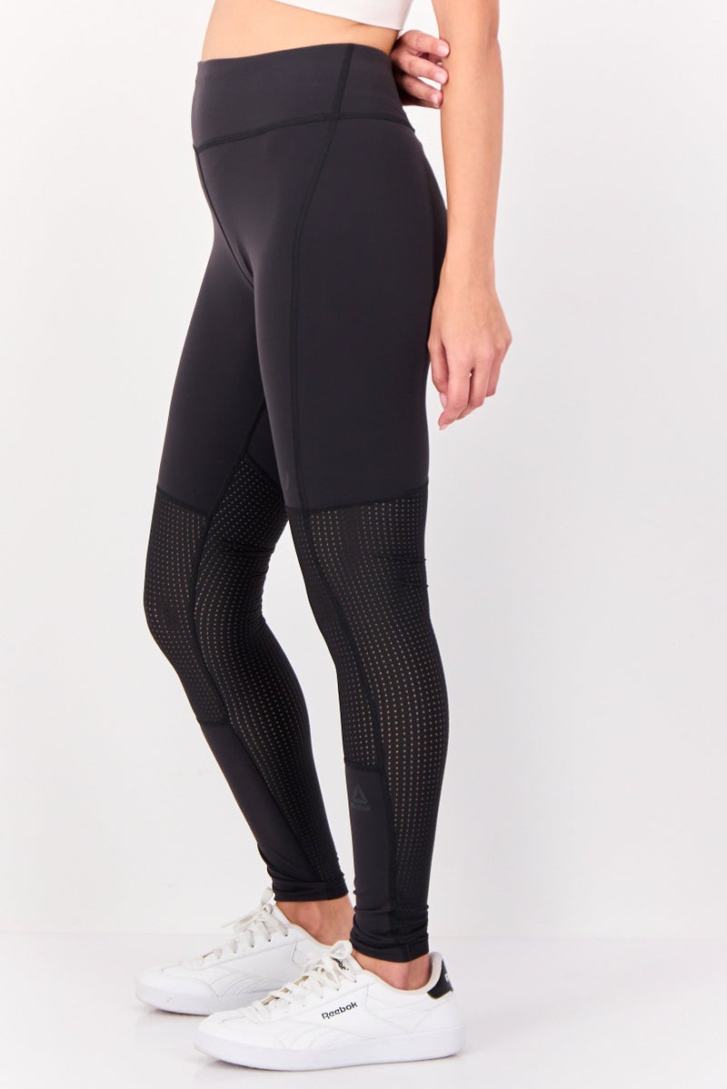 Reebok Women Sportswear Fit Training Leggings, Dark Grey - Image 2