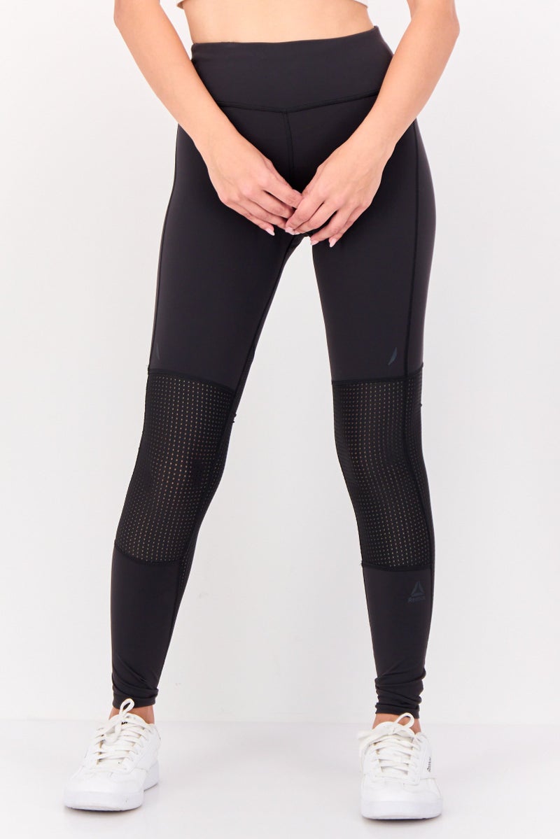 Reebok Women Sportswear Fit Training Leggings, Dark Grey - Image 1