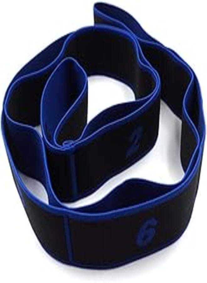 Generic Yoga Stretch Fitness Elastic Band Gymnastics Adult Latin Training Bands Pilates Resistance Strap Blue 