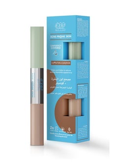 Eva EVA SKIN CLINIC ACNE-PRONE CORRECTOR + CONCEALER 2 × 6 ML  - Image 1
