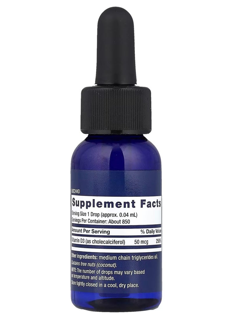لايف إكستنشن Life Extension، فيتامين د3 السائل، 50 ميكروغرام (2000 وحدة دولية)، 1 أونصة سائلة (29.57 مل) - Image 2